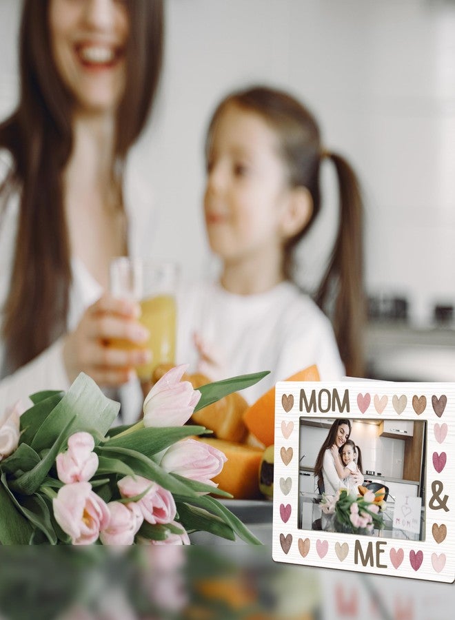 Kqfdr Mommy & Me Picture Frame, Gift for New Mom, First Mother's Day Photo Frame Gifts from Daughter Son, Mommy Birthday Gift (4x6-Horizontal) A05 - Image 3